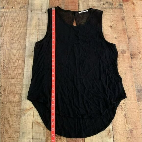 Elodie black Sleeveless top with mesh back size Medium - Picture 7 of 7